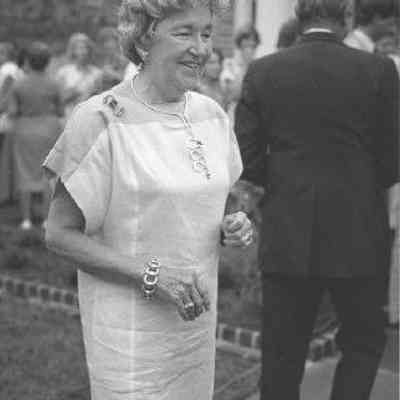 Frances Edmunds at the Opening of the Frances R. Edmunds Preservation Center