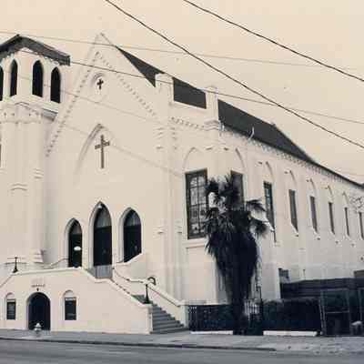 Emanuel A.M.E. Church (108-110 Calhoun Street) After Hurricane Hugo