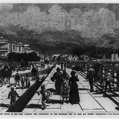Promenade on the Southern End of East Bay Street, Charleston