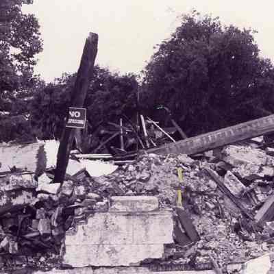 White Swan Laundry During Demolition [723 King Street]