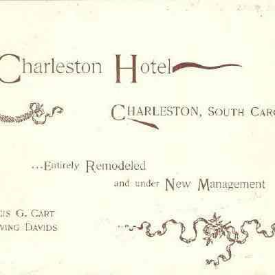 Charleston Hotel : Entirely Remodeled and Under New Management