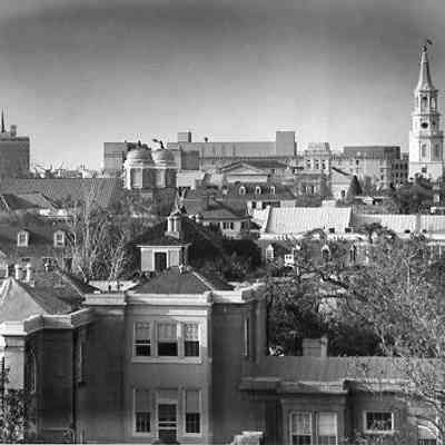 Aerial View from the Calhoun Mansion After Hurricane Hugo