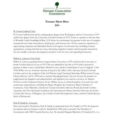 Historic Charleston Foundation People