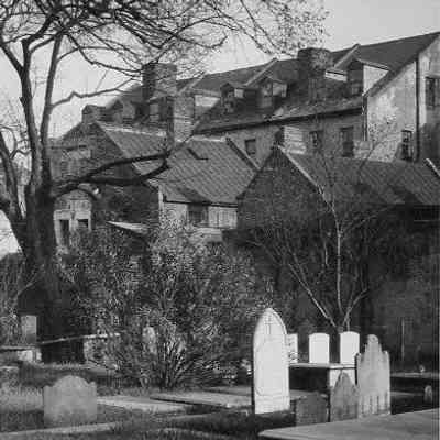 Group of Old Houses from St. Philip's Churchyard