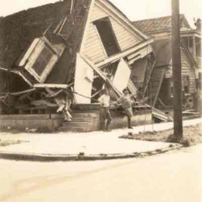 Home in Ruins After the 1938 Tornado