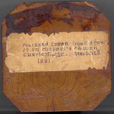 Cedar Block from St. Michael's Church Pew