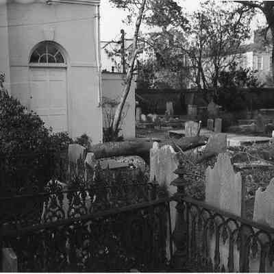 Church Graveyard After Hurricane Hugo