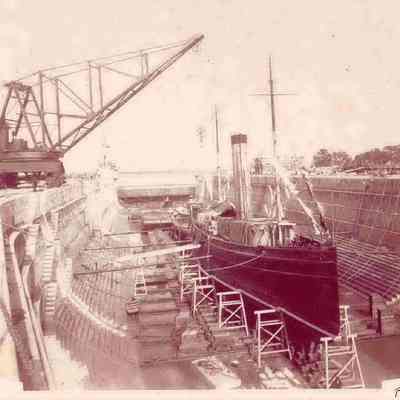Tugboat Potomac in Dry Dock