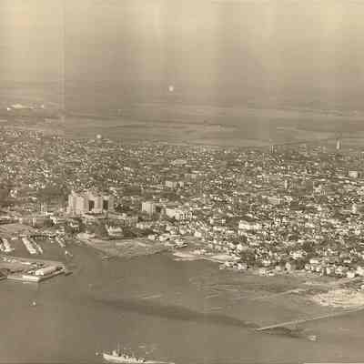 Aerial View of Charleston Peninsula, ca. 1957