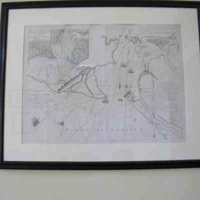 Map "Attack on Fort Moultrie on Sullivans Island"