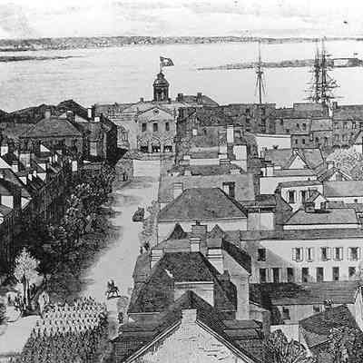 The City of Charleston, South Carolina, Looking Seaward, and Showing the Burned District