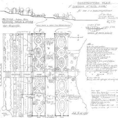 Construction Plan of Gardens at Rice Hope Plantation