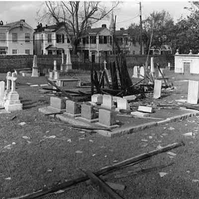 Church Graveyard After Hurricane Hugo