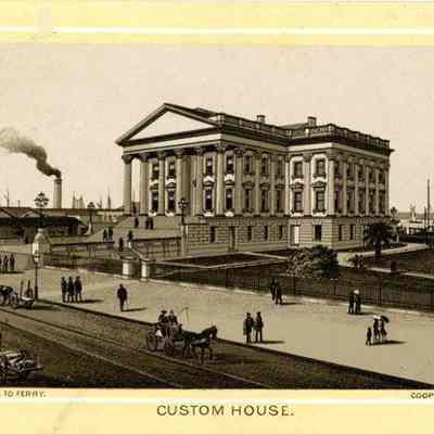 Custom House: Entrance to Ferry, Cooper River