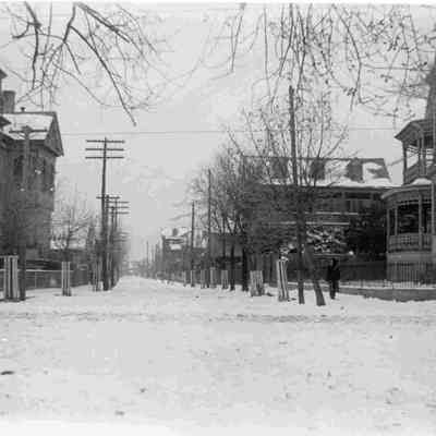 Calhoun and Smith Streets in the Snow