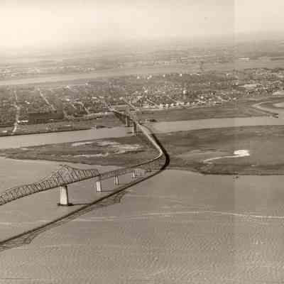Aerial View of Charleston Peninsula, ca. 1957