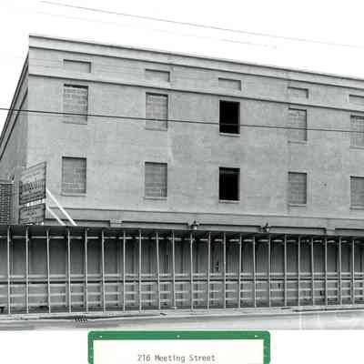 Meeting Street Elevation of Indigo Inn (216 Meeting / 1 Maiden Lane)