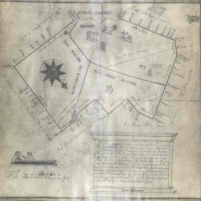 Plat of Lands Granted to Edward Middleton in 1680 [photocopy]