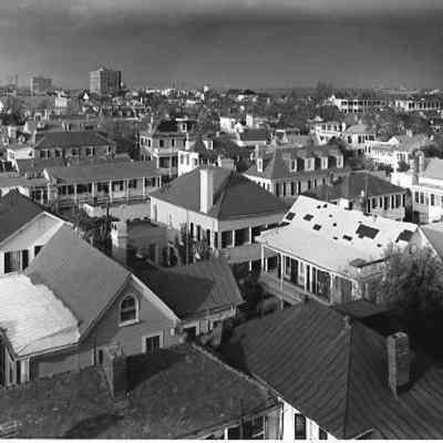Aerial Views of Charleston Buildings After Hurricane Hugo