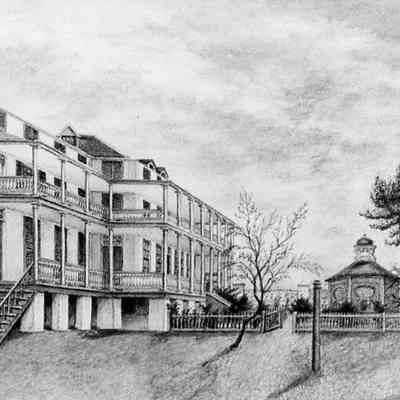 Mid-19th Century Drawing of the John Cordes Prioleau House