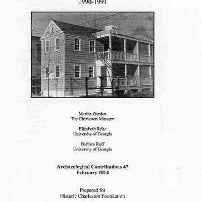 Archaeological Excavations at 70 Nassau Street: 1990-1991