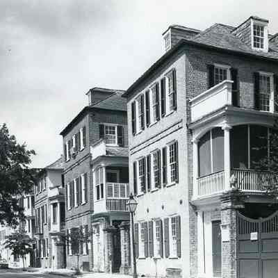 North on Church Street Showing 90-94 Church Street (Thomas Legare House, Alexander Christie House, Cooper-Bee House)