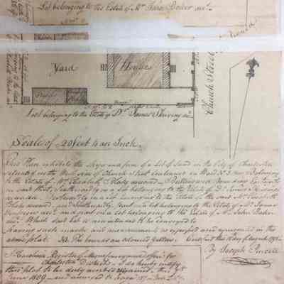 Plat: Lot of Land...Belonging to the Estate of Elizabeth Blake [39 Church Street]