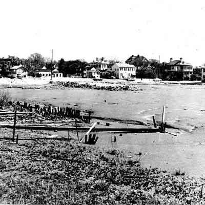 View of Barre Street from Across the Mud Flat