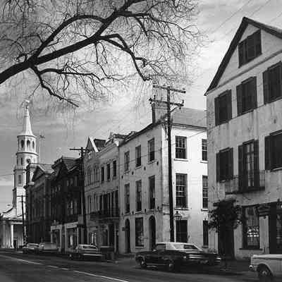 View East on Broad Street from 95 Broad Street (Bocquet House)