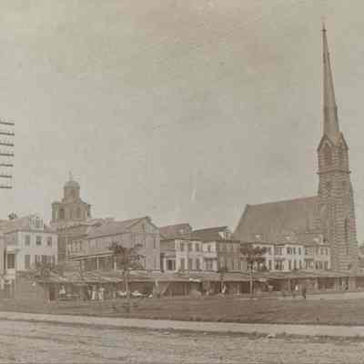 View of King Street from Marion Square After the 1886 Earthquake