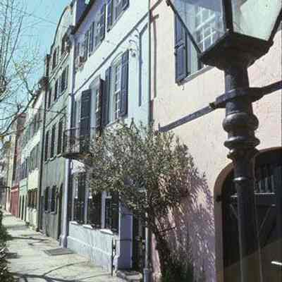 Rainbow Row from 91 to 99-101 East Bay Street
