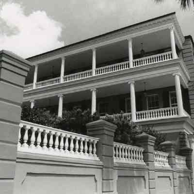 Piazzas and Balustrade, 51 East Bay Street (Caspar Christian Schutt House)