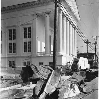 St. James Methodist Church (68 Spring Street) After Hurricane Hugo