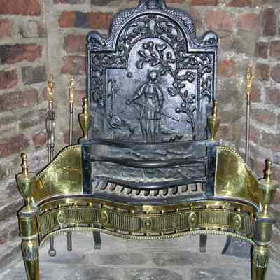 Pair of Brass Andirons