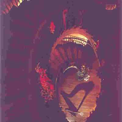 Nathaniel Russell House Staircase at Christmas