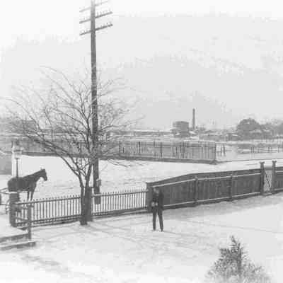 Infirmary (St. Francis) Yard in the Snow