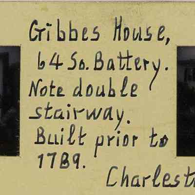 William Gibbes House (64 South Battery)