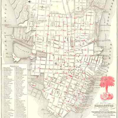 Map of Charleston, SC