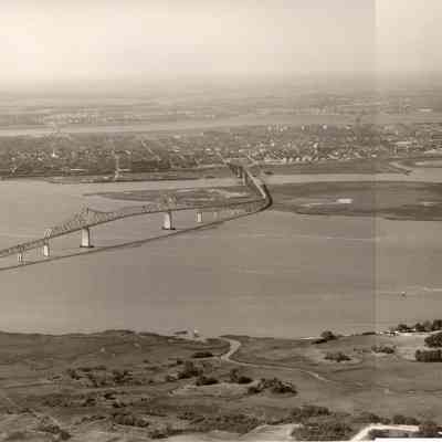 Aerial View of Charleston Peninsula, ca. 1957