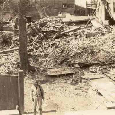 Ruins of 45 State Street After the 1938 Tornadoes