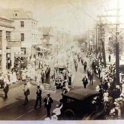 1918 Labor Day Parade on Meeting Street