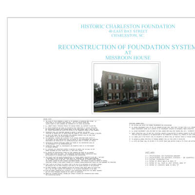 Reconstruction of Foundation System at Missroon House