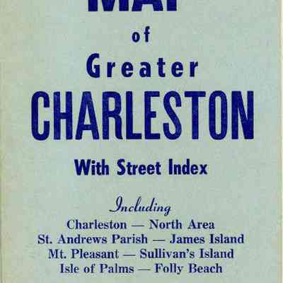 Latest Map of Greater Charleston, With Street Index ...