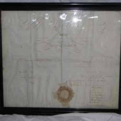 Diploma of Bishop Theodore Dehon