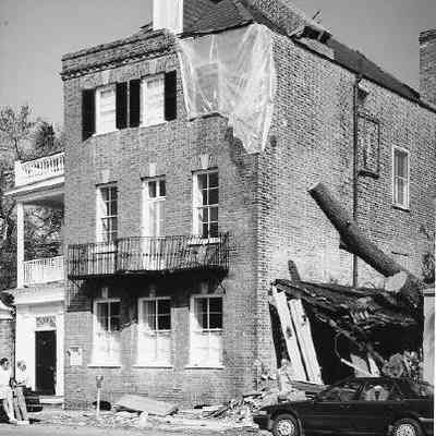 68 Broad Street After Hurricane Hugo