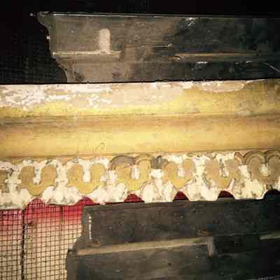 Gilded Victorian Plaster Cornice