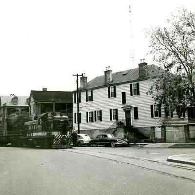 Train Passing in Front of 49 Chapel Street (Winstanley-Parker House)