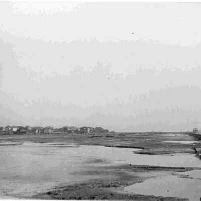 View from Chisolm's Mill Across Mud Flats [Murray Boulevard Construction]