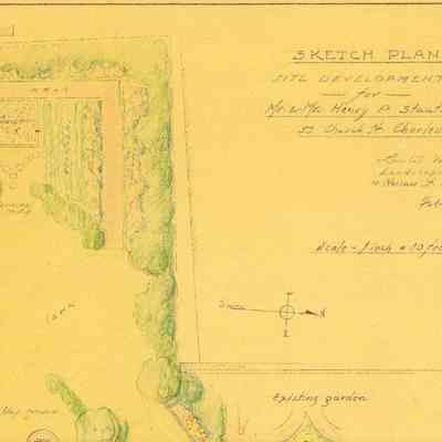 Sketch Plan: Site Development for Mr. & Mrs. Henry P. Staats, 59 Church Street, Charleston, South Carolina