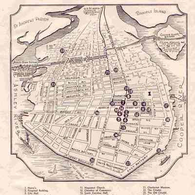 Street Map of Old Charleston